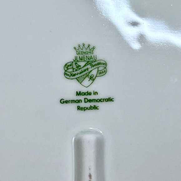 Lot of 3 Vintage JL Menau Graf Von Henneberg Floral Oval Platter Plate Germany - Picture 6 of 6